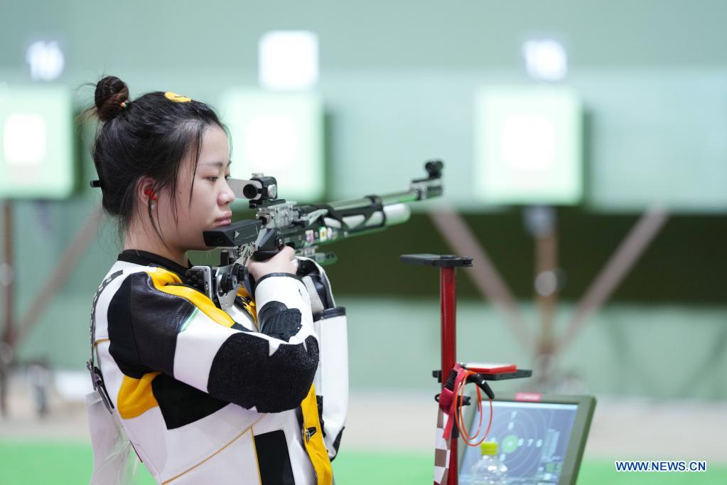 La shooting team cinese: partecipazione all'allenamento 