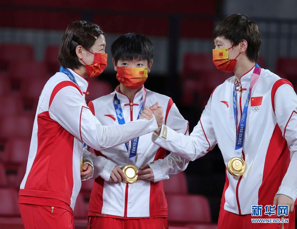 Olimpiade Tokyo: sale sul gradino più alto del podio la squadra femminile cinese di tennis tavolo