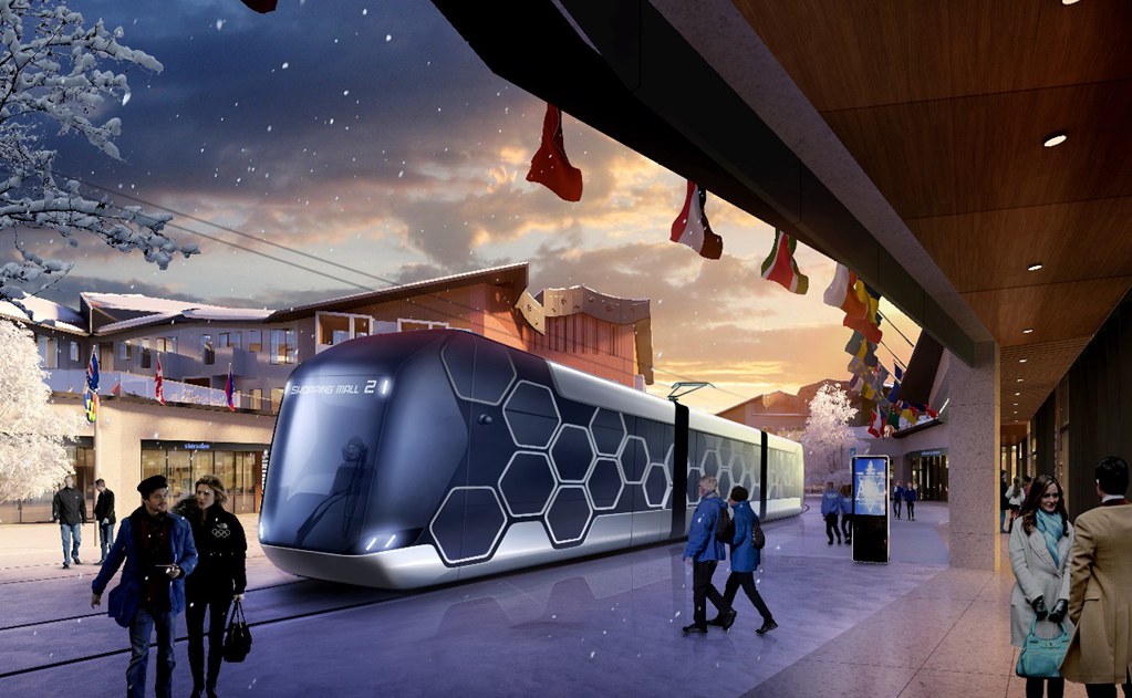 I tram per i Giochi olimpici invernali del 2022 sono pronti per test