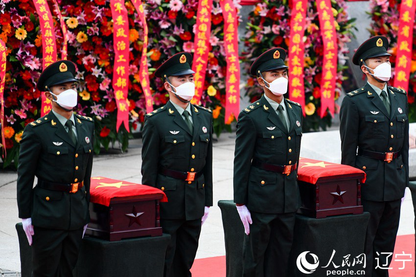 Tenuta a Shenyang la cerimonia di sepoltura dell'ottavo gruppo di spoglie dei martiri dell'Esercito popolare dei Volontari cinese