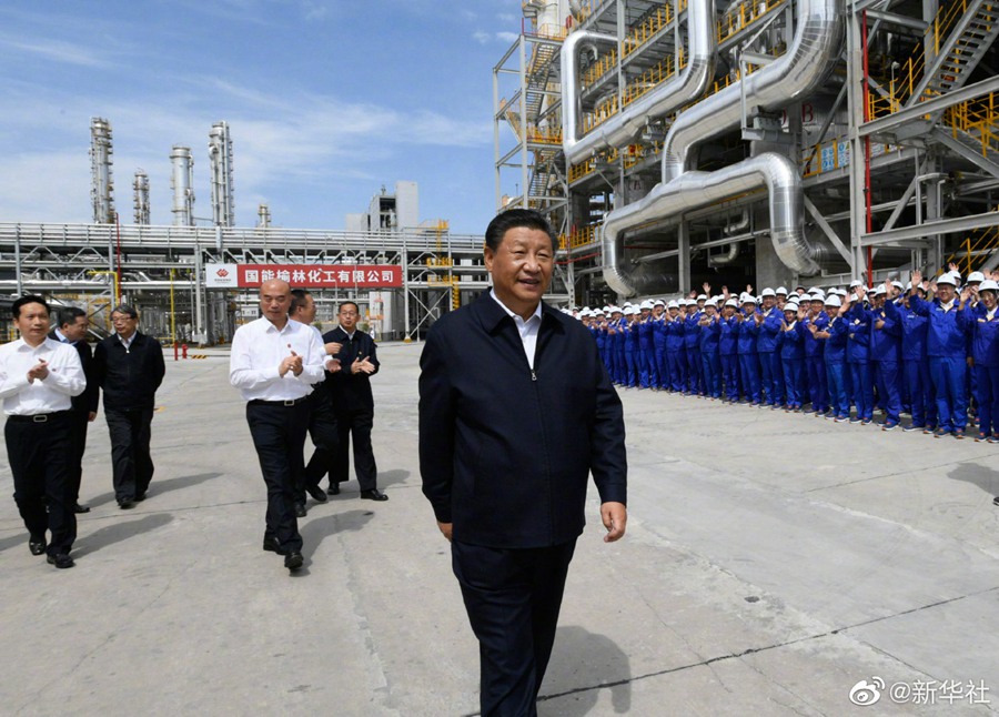 Ispezione di Xi Jinping nello Shaanxi