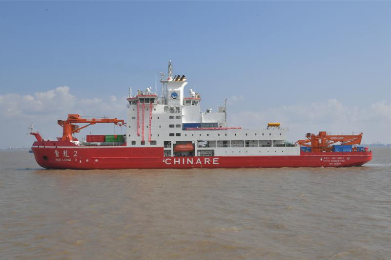Cina, la nave di ricerca antartica 