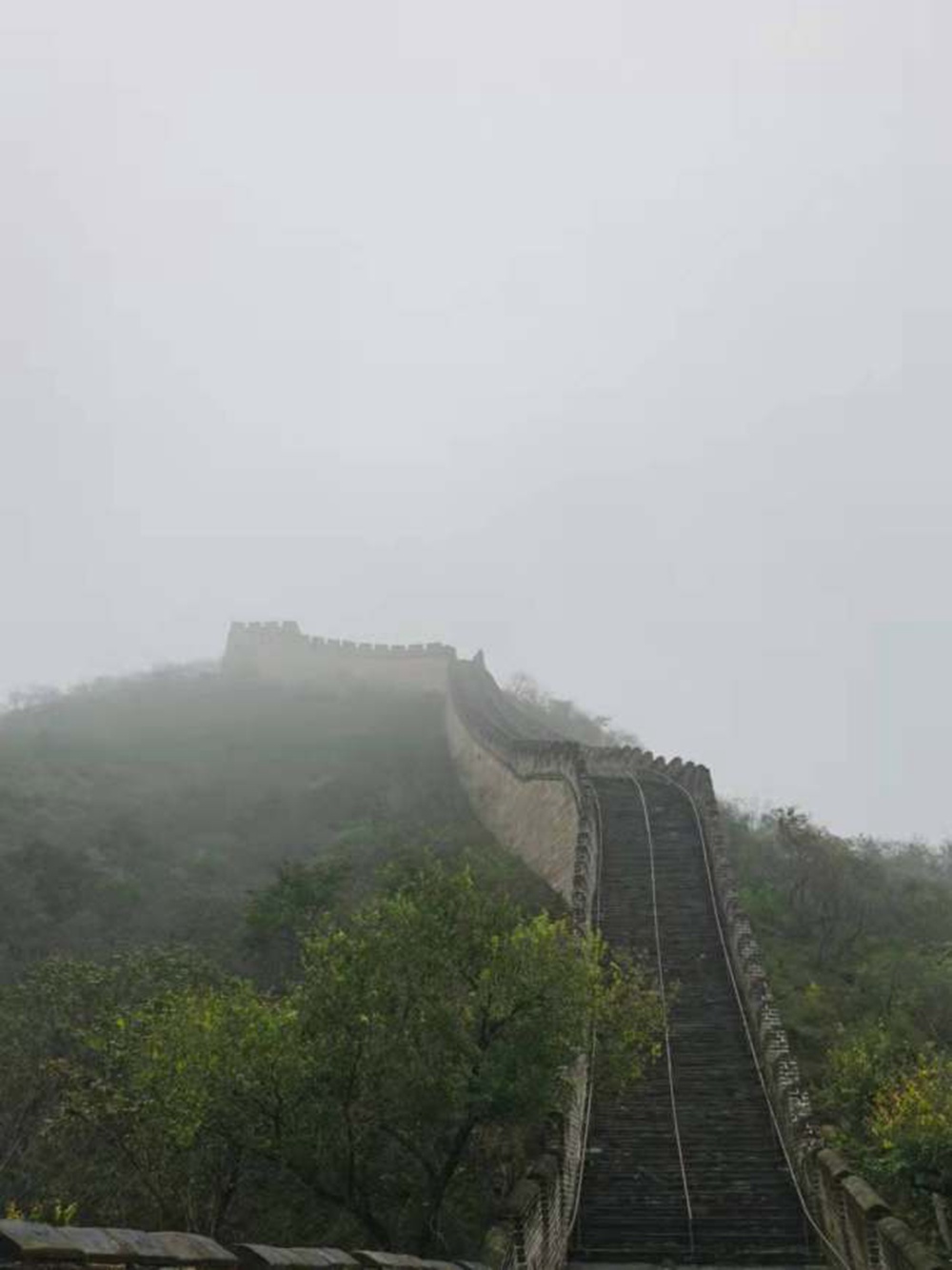 Beijing: la Grande Muraglia in estate e in autunno