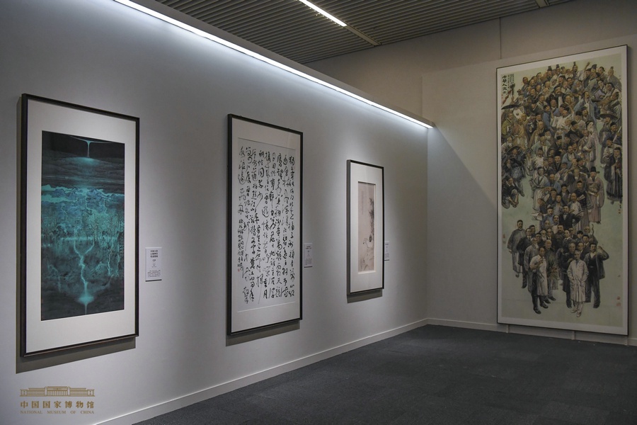 La mostra dell'Istituto Centrale di Ricerca Culturale e Storica, in corso fino al 17 ottobre al Museo Nazionale Cinese, a Beijing, segna il 70° anniversario dell'istituto. (2 ottobre 2021 - Yu Guanchen/China Daily)