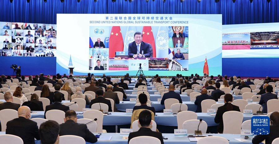 Le parole di Xi Jinping alla cerimonia di apertura della seconda conferenza ONU sui trasporti sostenibili