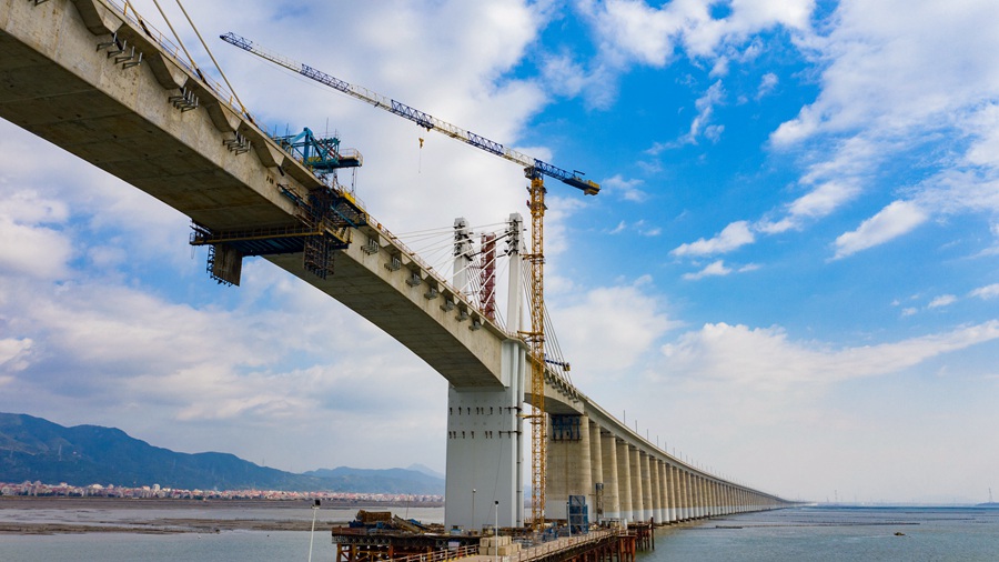 Completato il Ponte sulla Baia Meizhou della nuova ferrovia Fuzhou-Xiamen