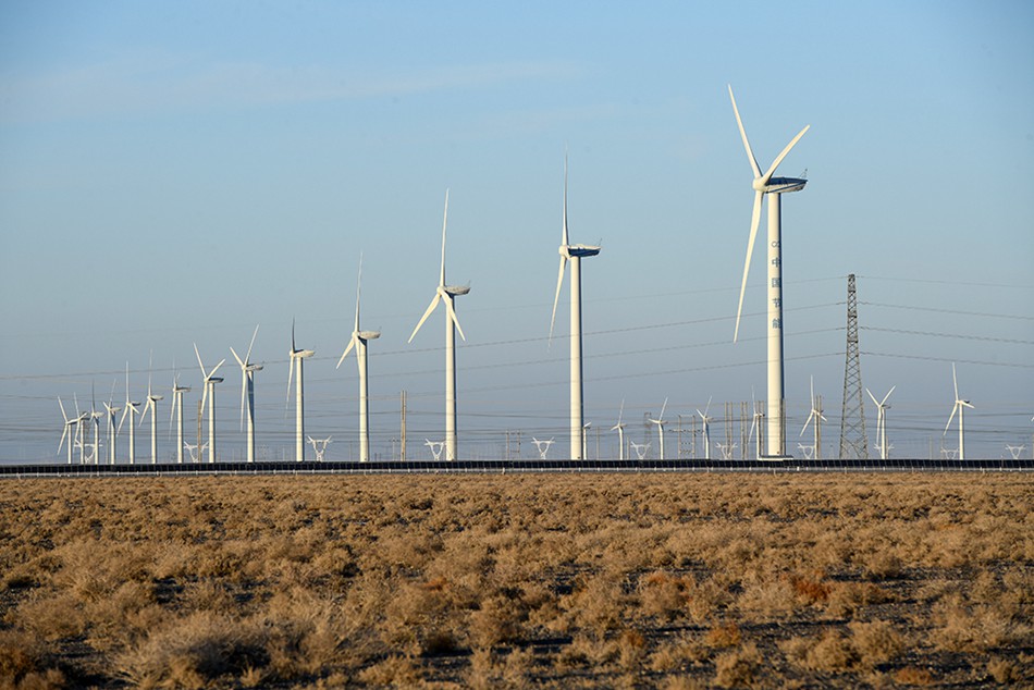 Gansu: progetti di nuova energia rendono verde il deserto del Gobi