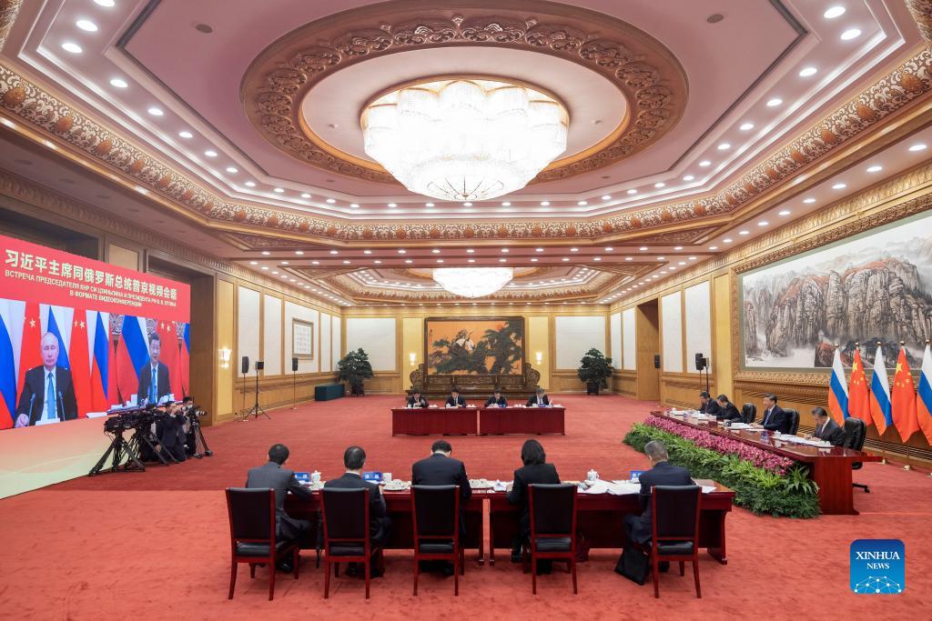 Incontro in collegamento video tra Xi Jinping e Vladimir Putin