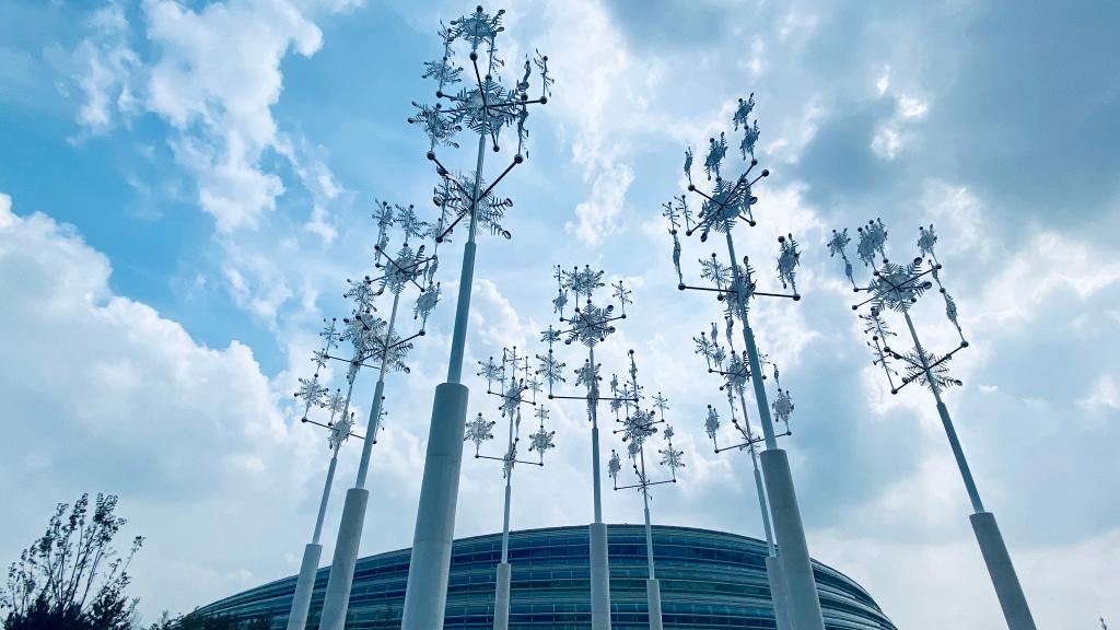 Collocata a Beijing la scultura dell'artista torinese per le Olimpiadi Invernali 2022
