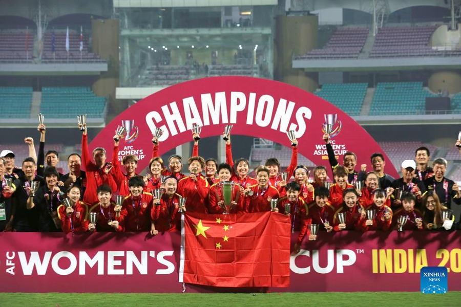 Nazionale di calcio femminile della Cina conquista la Coppa d'Asia 2022