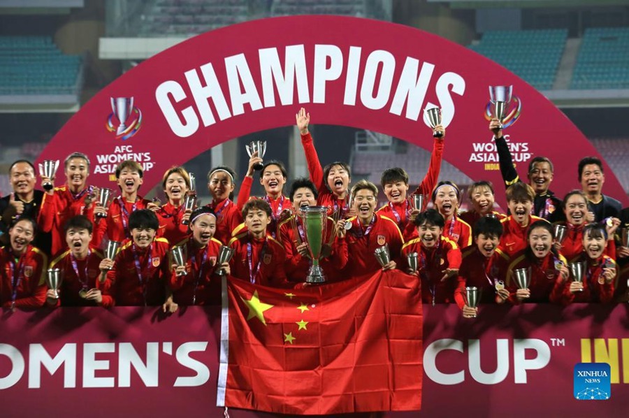 Nazionale di calcio femminile della Cina conquista la Coppa d'Asia 2022