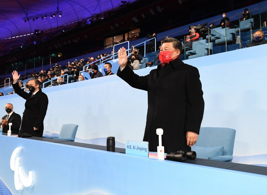 Paralimpiadi Invernali 2022, Xi Jinping alla cerimonia di chiusura