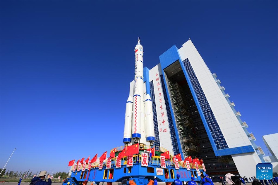 Il cargo e il razzo vettore di Shenzhou N.14 sono stati trasferiti nell'area di lancio