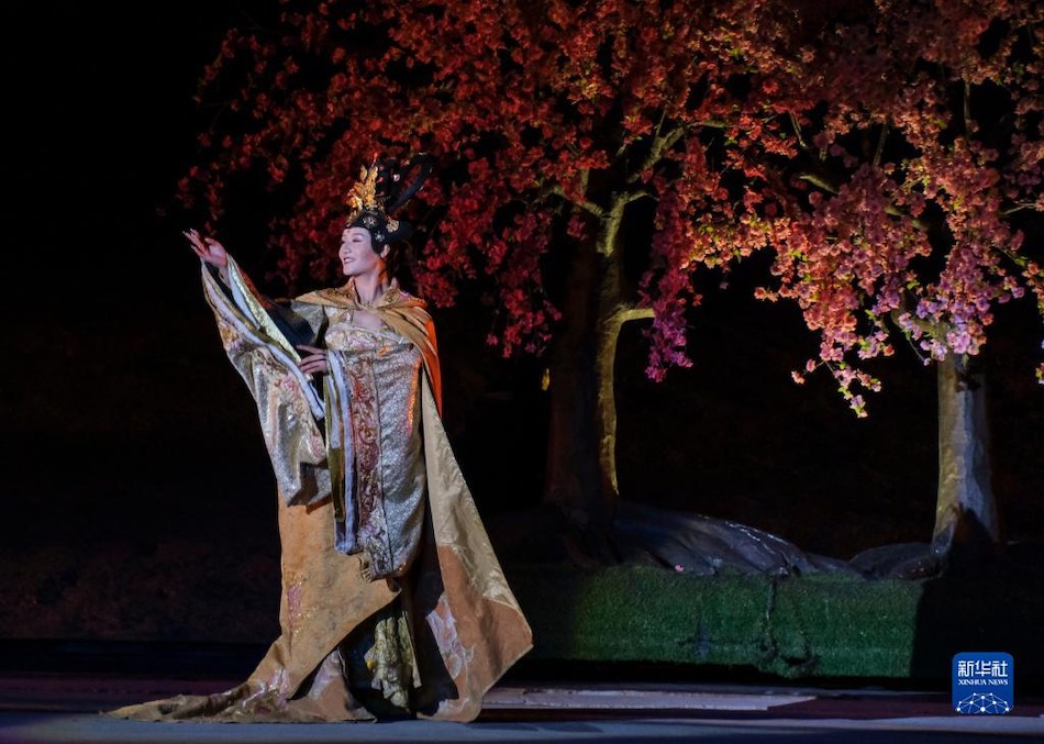 Le prove dell'opera "Principessa Wencheng" a Lhasa. (25 maggio 2022 – Xinhua/Bian Ting)