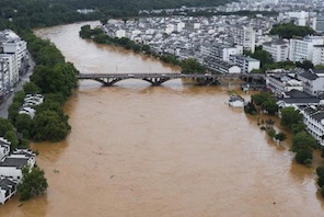 Cina: la provincia del Jiangxi lancia l'allarme rosso per le inondazioni