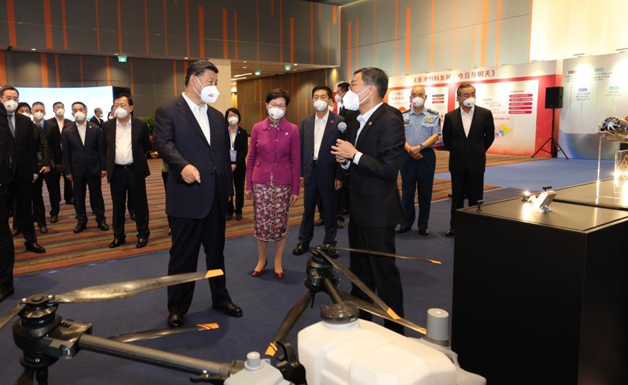 Xi Jinping elogia l'innovatività e lo sviluppo tecnologico di Hong Kong
