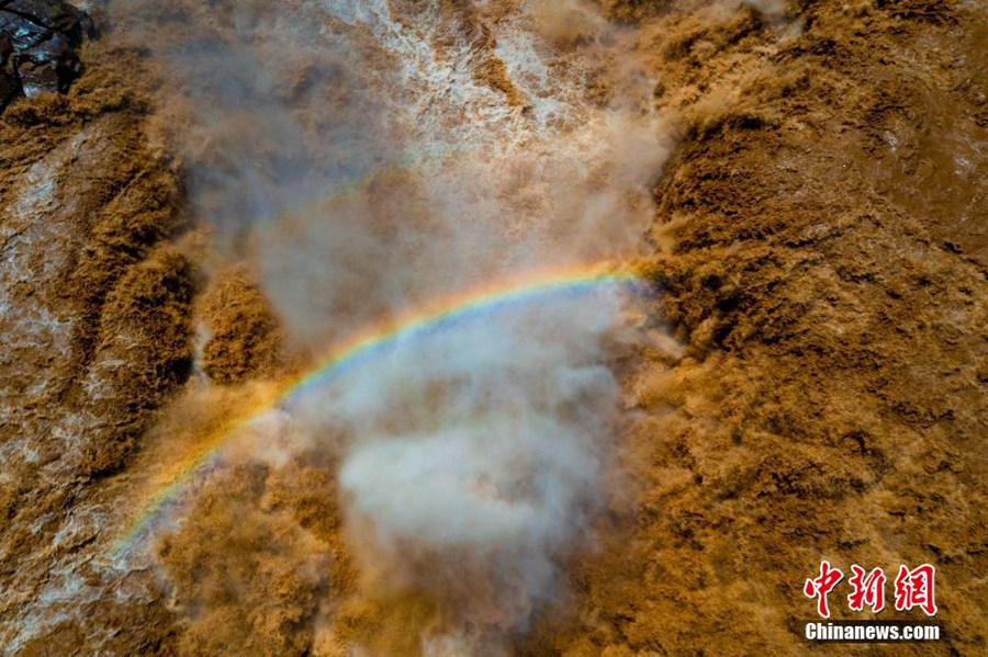 Arriva la stagione ottima per osservazione della cascata Hukou sul fiume Giallo