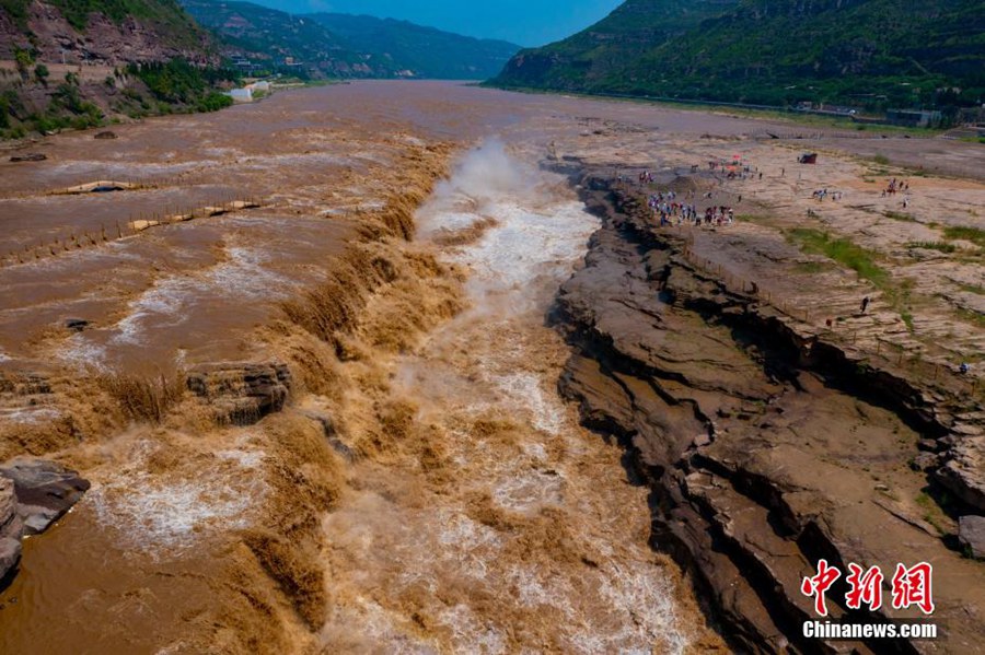 Arriva la stagione ottima per osservazione della cascata Hukou sul fiume Giallo