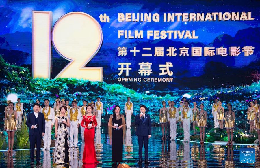 Cerimonia di apertura del 12° Festival Internazionale del Cinema di Beijing. (12 agosto 2022 -  Xinhua/Chen Zhonghao)
