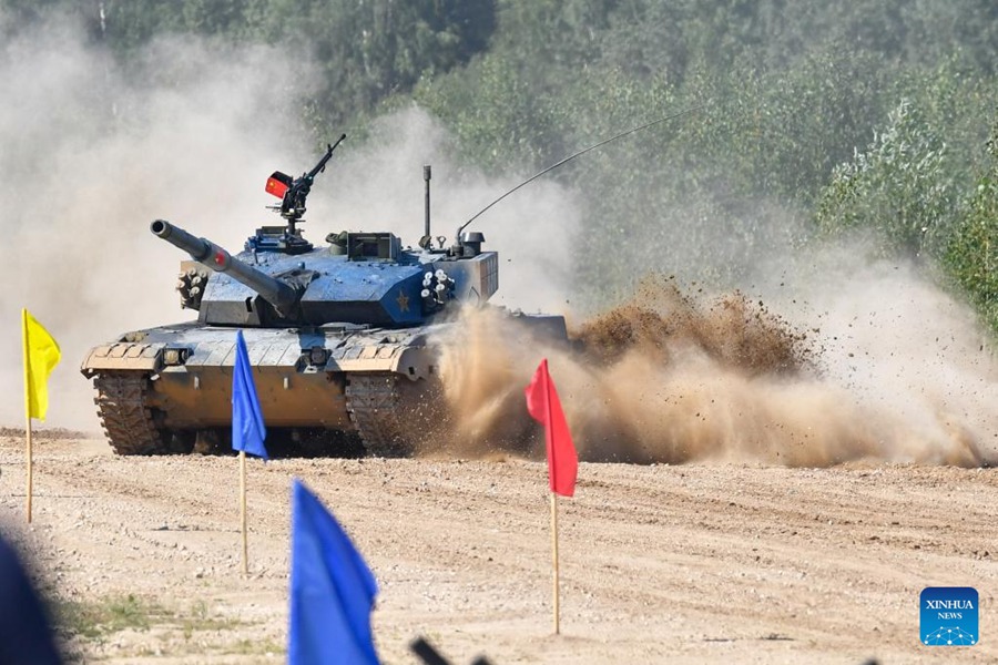 International Army Games 2022: la Cina completa la prima competizione nel biathlon dei carri armati