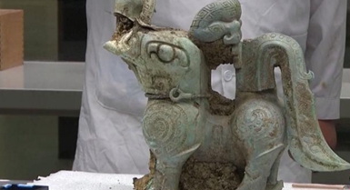 Sito archeologico Sanxingdui: portata alla luce una bestia di bronzo con ali