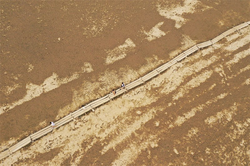 Jiangxi: lago Poyang è in secca, un ponte di pietra di 2930 metri della dinastia Ming viene scoperto 