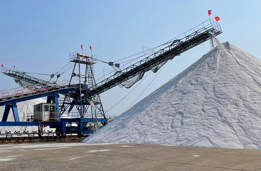 Tianjin: campo di sale colorato come un dipinto