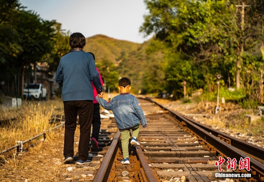 Beijing: la Stazione ferroviaria di Datai diventata un'attrazione turistica durante la festa nazionale cinese