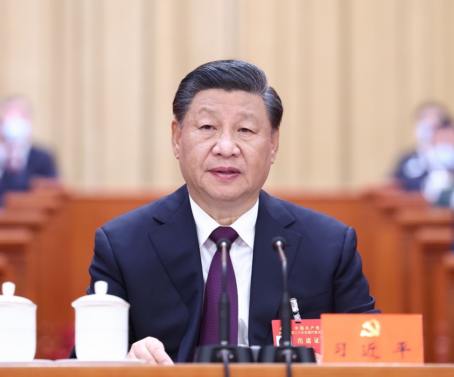 Xi Jinping ha pronunciato un discorso importante alla chiusura del XX Congresso Nazionale del PCC