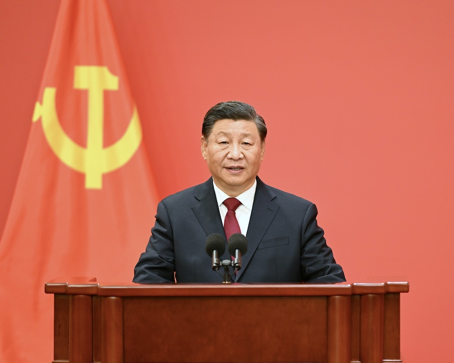 Xi Jinping e gli altri membri del Comitato Permanente dell'Ufficio Politico del XX Comitato Centrale del PCC hanno incontrato i giornalisti cinesi e stranieri
