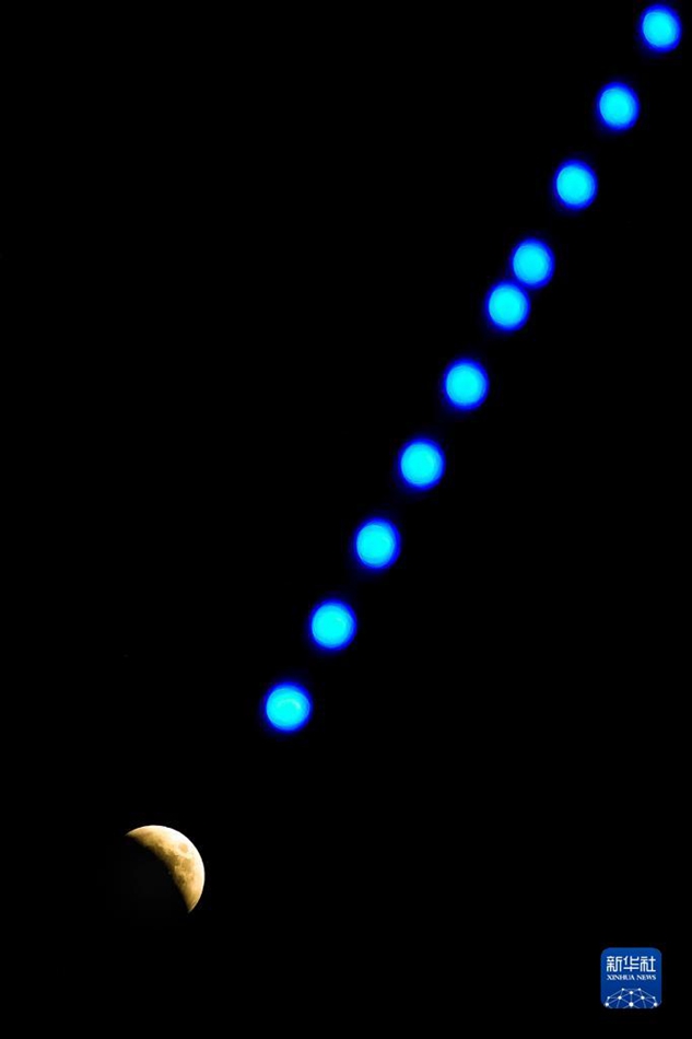 La Luna rossa incontra Urano
