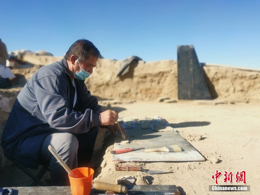 Xinjiang: un gran numero di reperti rinvenuti nell'antica città di Dungu