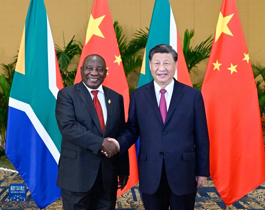 Bali: Xi Jinping incontra Cyril Ramaphosa, presidente del Sudafrica