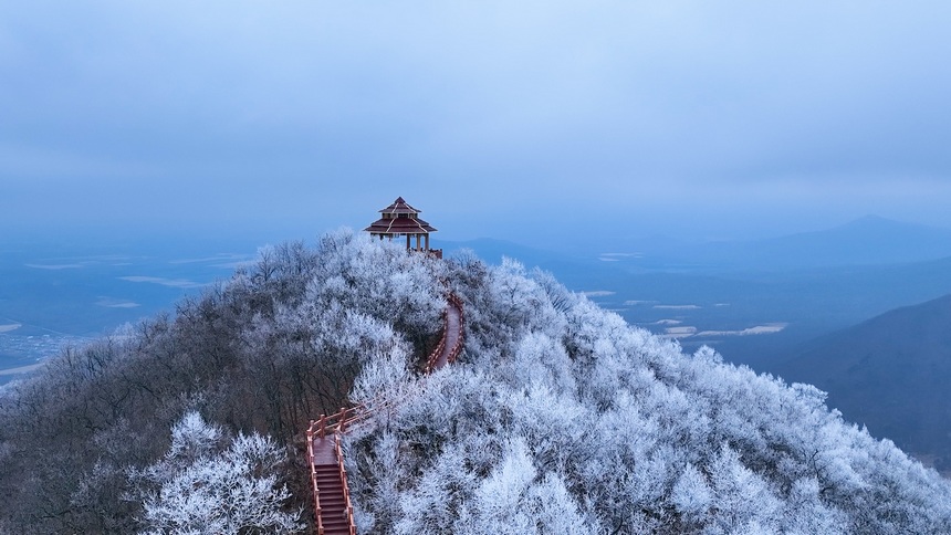Heilongjiang: il paesaggio innevato del monte Dadingzi