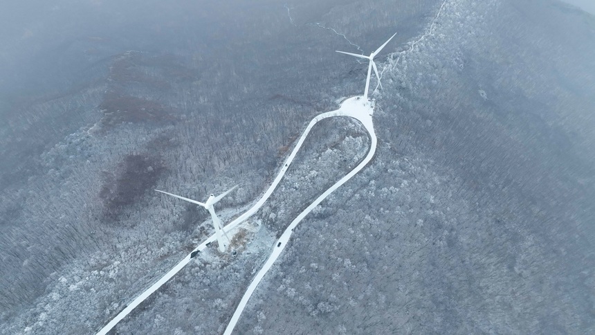 Heilongjiang: il paesaggio innevato del monte Dadingzi