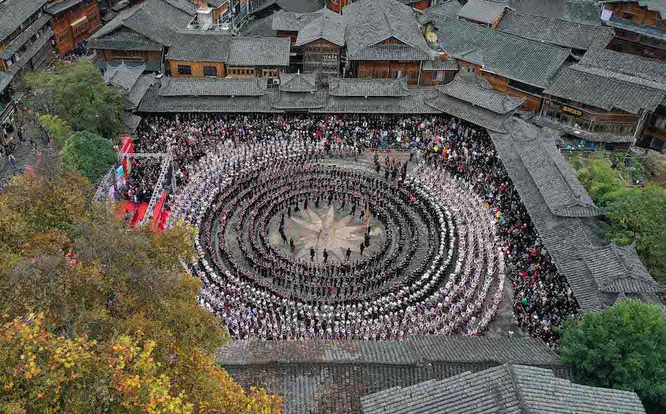 Guizhou Leishan: danza del Lusheng per celebrare la festa Guzang