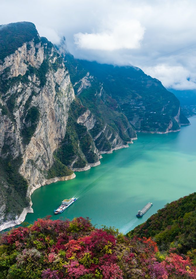 Yichang, Hubei: ambiente ecologico pittoresco delle Tre Gole