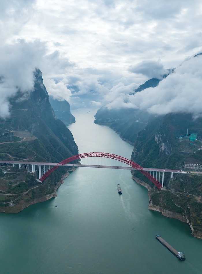 Yichang, Hubei: ambiente ecologico pittoresco delle Tre Gole