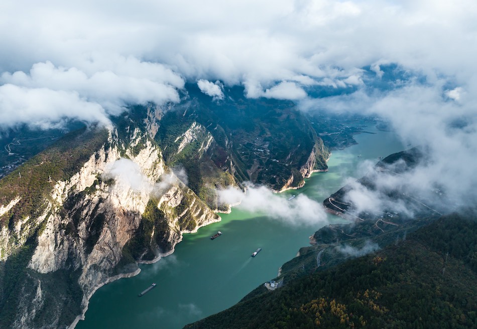 Yichang, Hubei: ambiente ecologico pittoresco delle Tre Gole