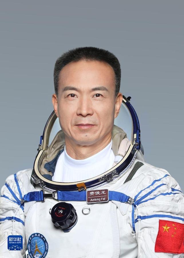 L'astronauta cinese Fei Junlong, membro dell'equipaggio Shenzhou 15. (Foto/Xinhua)