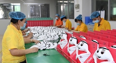 Guangdong: base di produzione della mascotte "Raib" della Coppa del Mondo in Qatar