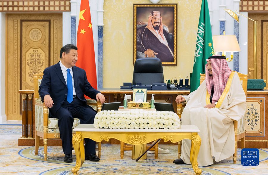 Incontro tra Xi Jinping e il re dell'Arabia Saudita