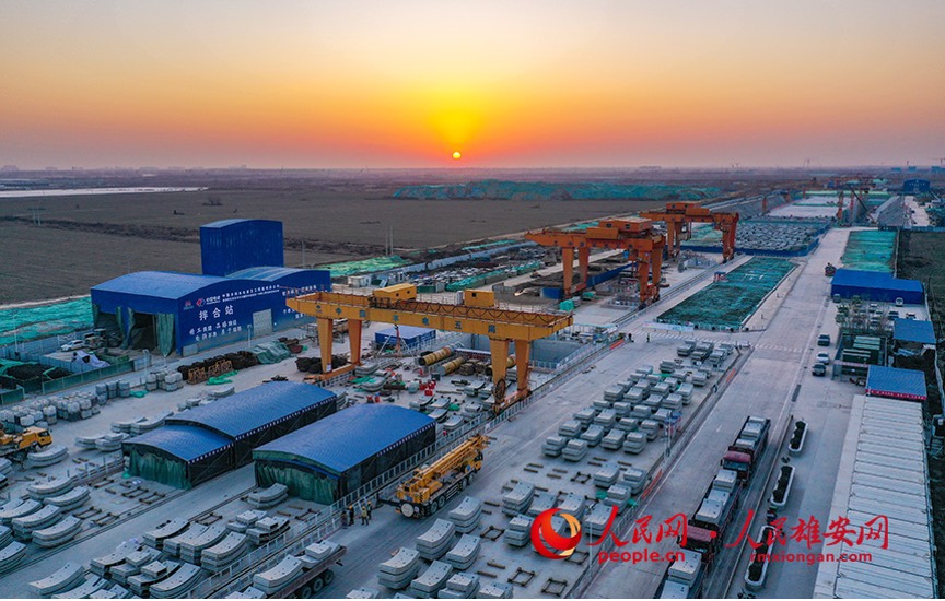 In costruzione la linea rapida dalla nuova area di Xiong'an all'aeroporto internazionale di Beijing Daxing