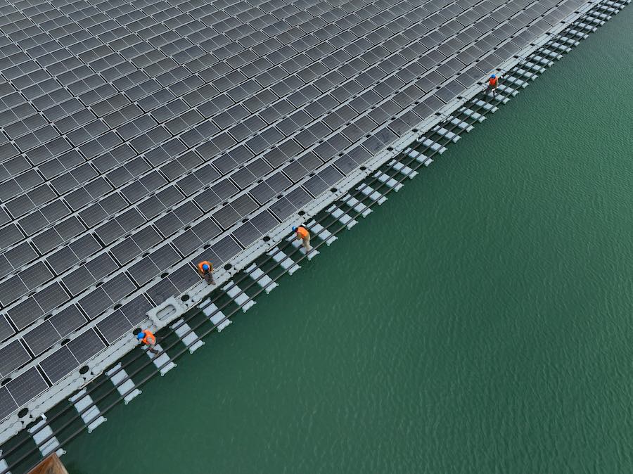 Liaocheng, Shandong: presto entrerà in funzione una centrale fotovoltaica galleggiante da 202 MW