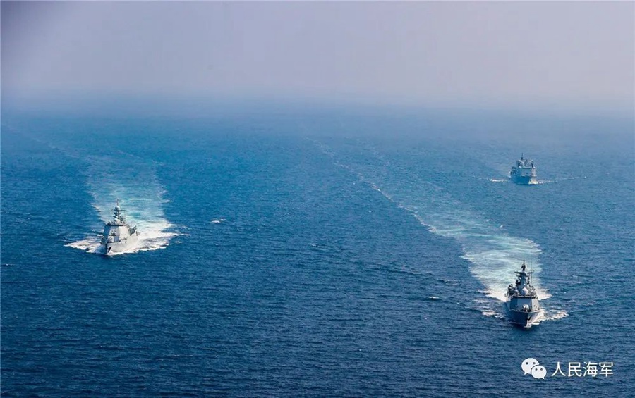 14° anniversario del servizio di scorta della Marina cinese nel Golfo di Aden