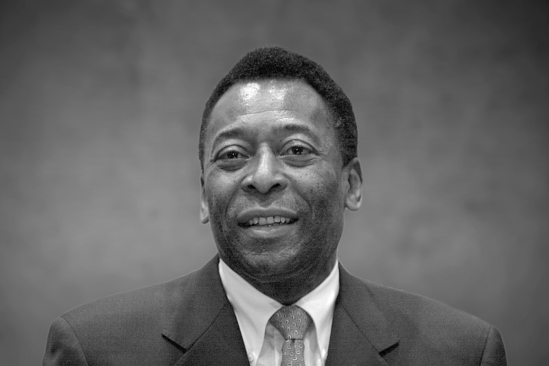 La leggenda del calcio brasiliano, Pelé.