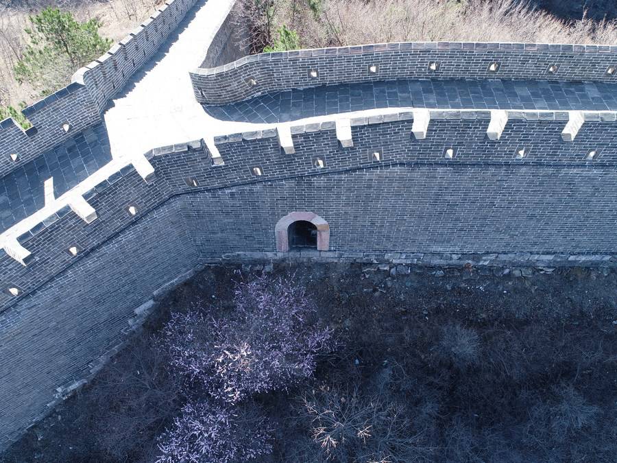 Porta nascosta della sezione Huangyaguan della Grande Muraglia nella municipalità di Tianjin, nel nord della Cina. (Foto non datata - Tianjin University/In concessione a Xinhua)