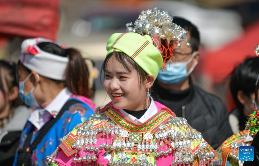 Guizhou: festa tradizionale celebrata dall'etnia Miao per accogliere il nuovo anno