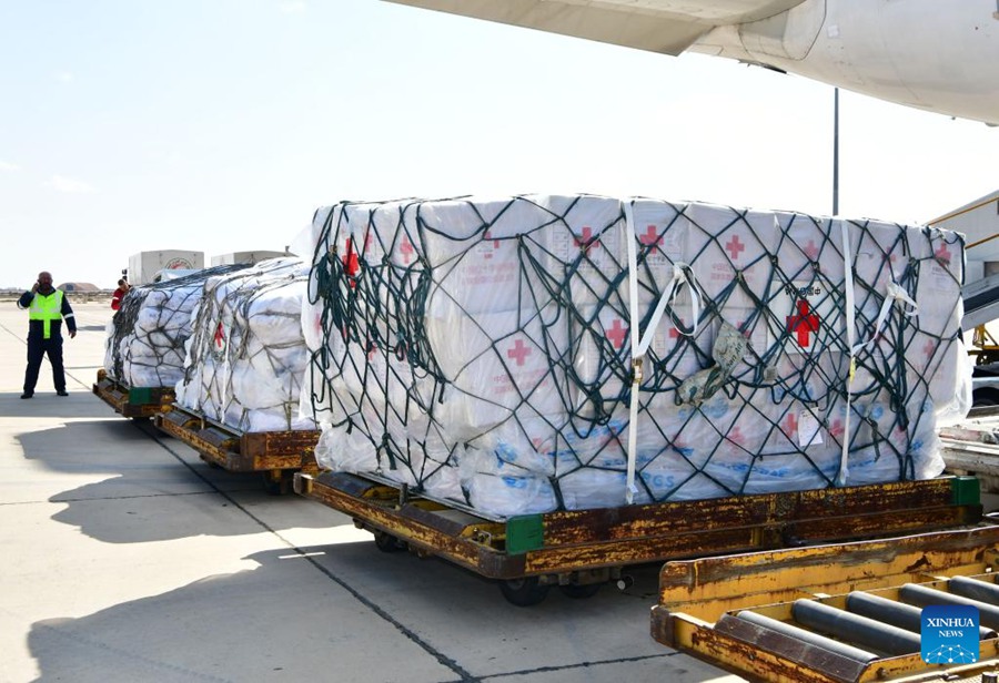 Il secondo aereo con aiuti umanitari dalla Cina arriva in Siria