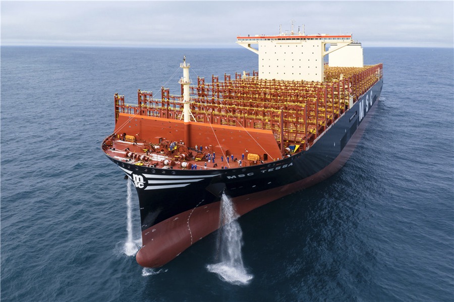Hudong-Zhonghua Shipbuilding Group consegna a MSC più grande porta container del mondo